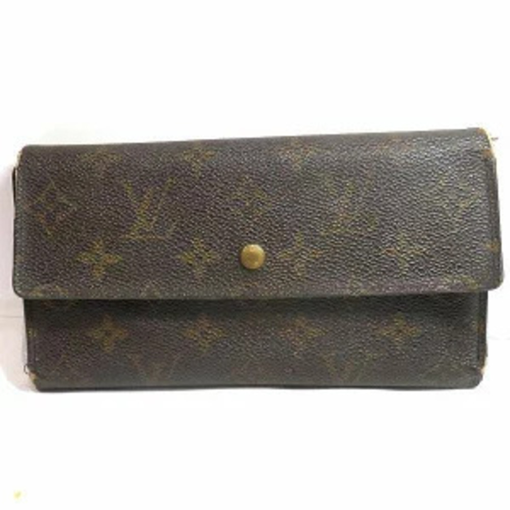 Louis Vuitton Monogram Portefeuille Tresor International Tri fold Wallet